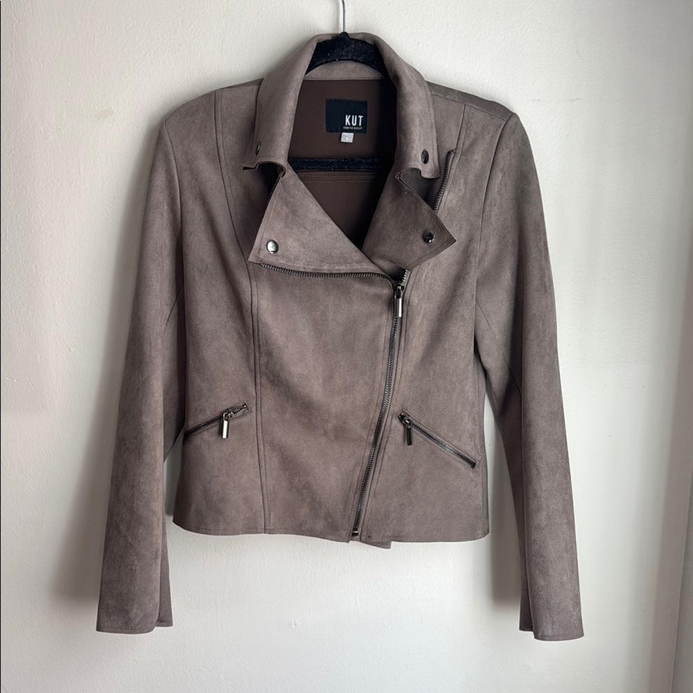 Kut from the Kloth Faux Suede Moto Jacket